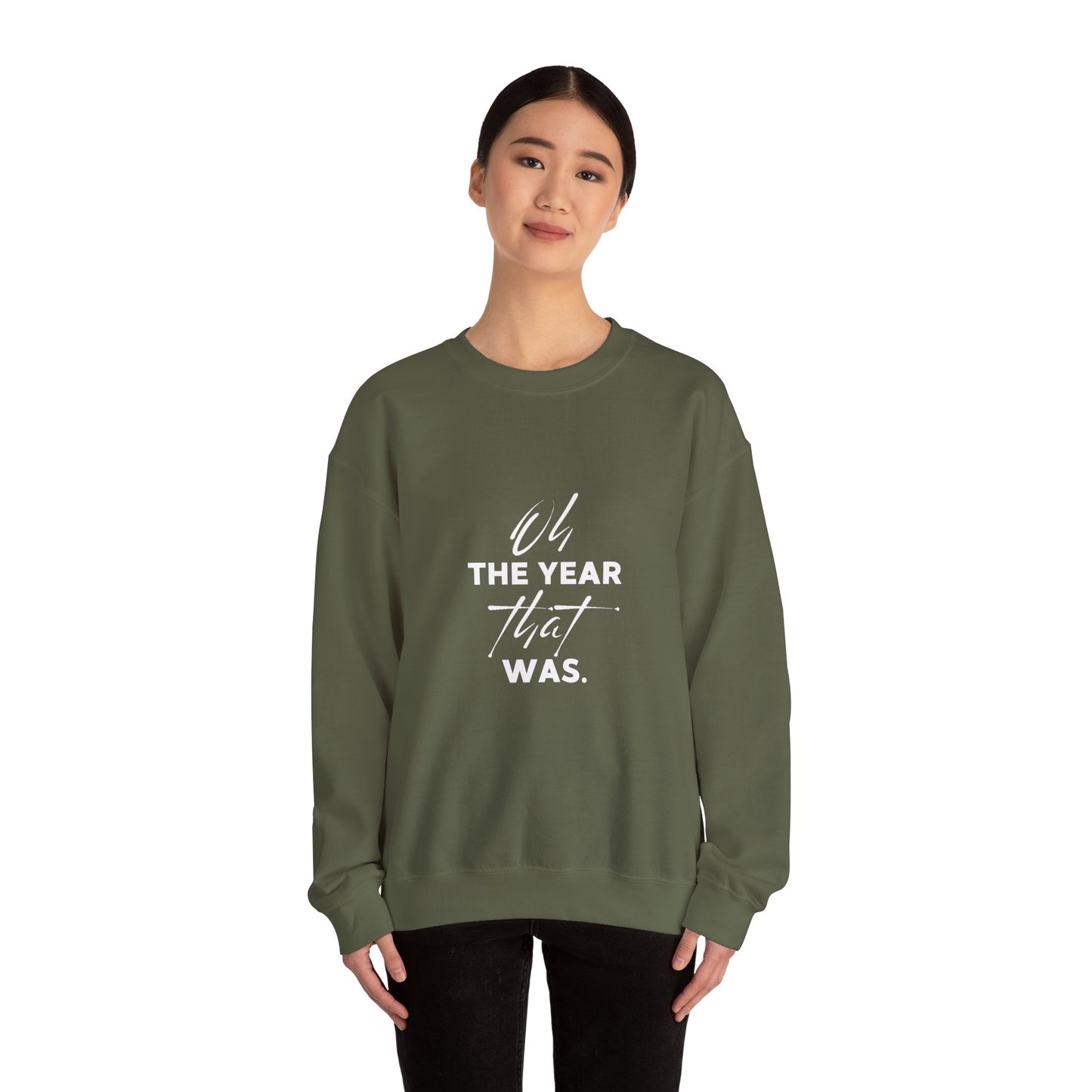 Oh the year that was- dark-Unisex Heavy Blend™ Crewneck Sweatshirt