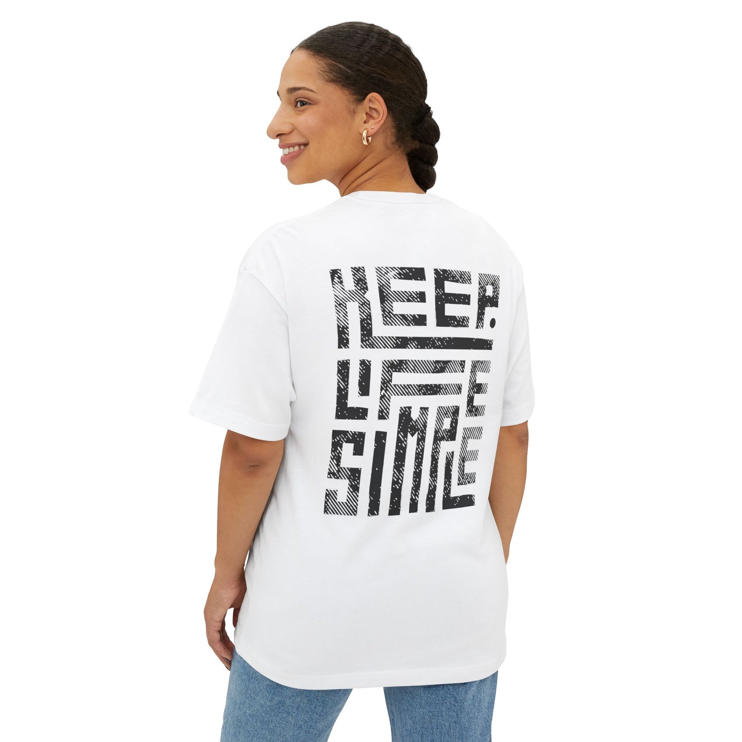 Keep Life Simple-Unisex Oversized Boxy Tee