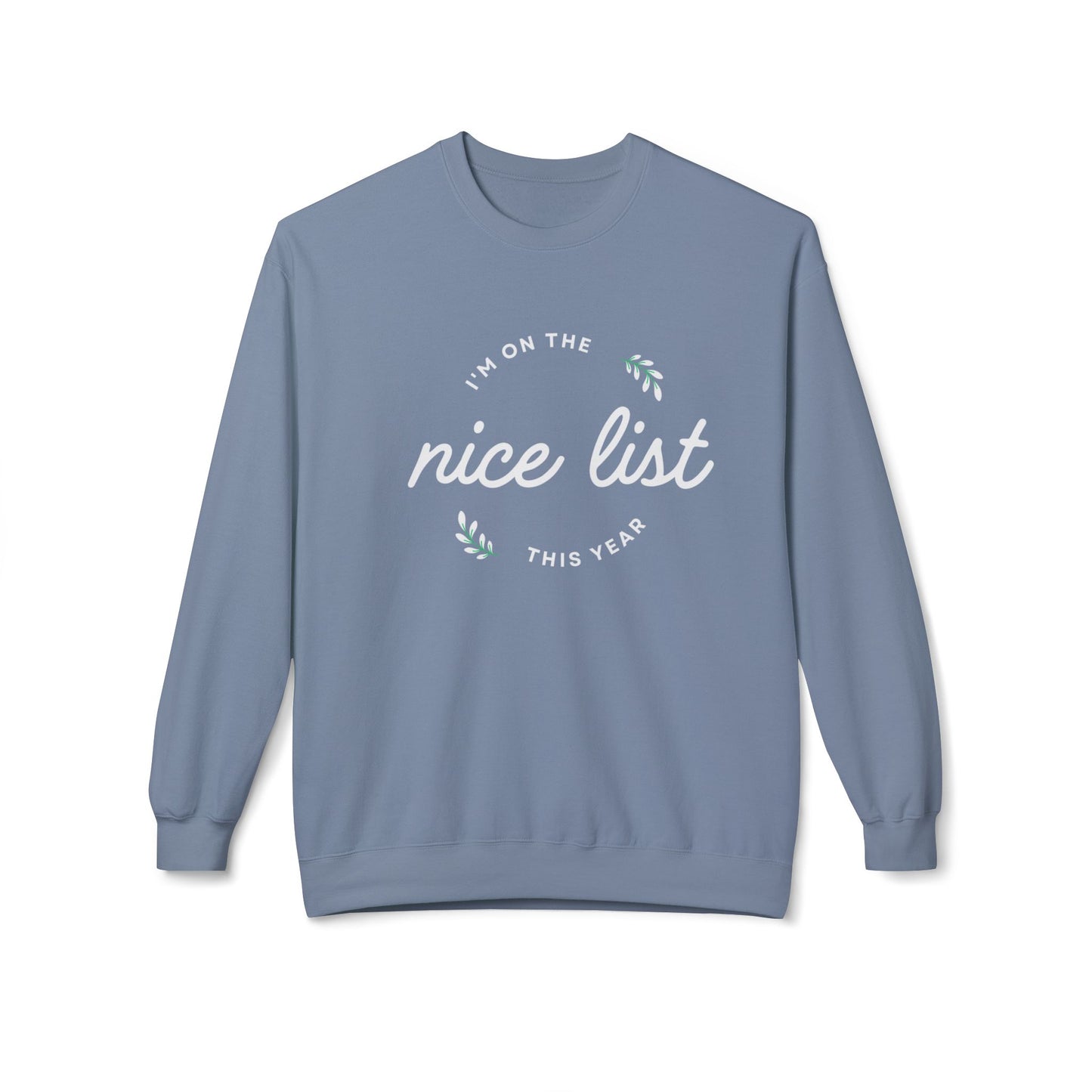 Nice List Unisex Midweight Softstyle Fleece Crewneck Sweatshirt