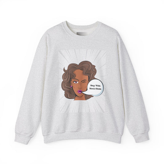 Stay Wild Moon Child-Unisex Heavy Blend™ Crewneck Sweatshirt