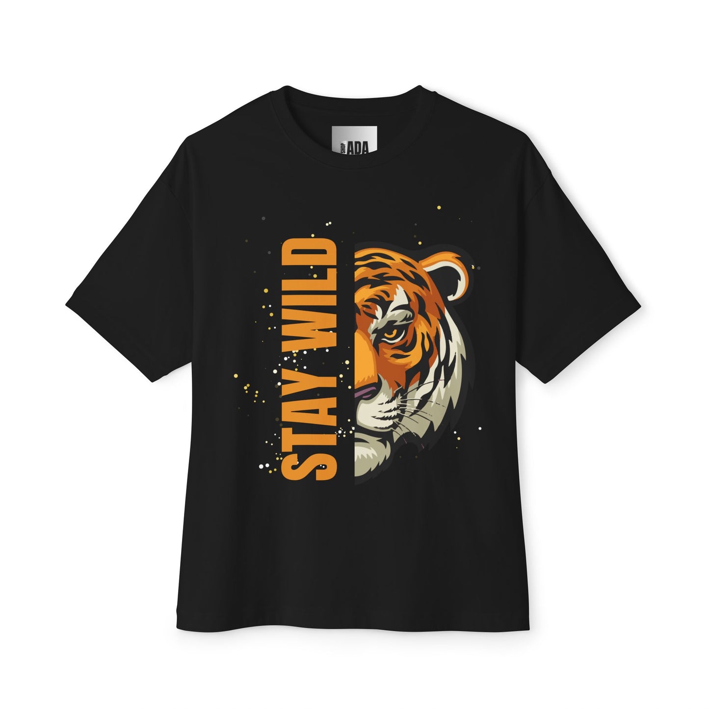 Stay Wild Tiger-Unisex Oversized Boxy Tee