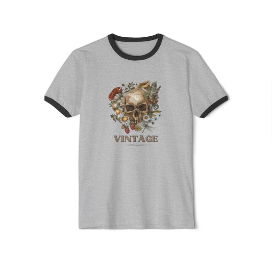 vintage-Unisex Cotton Ringer T-Shirt