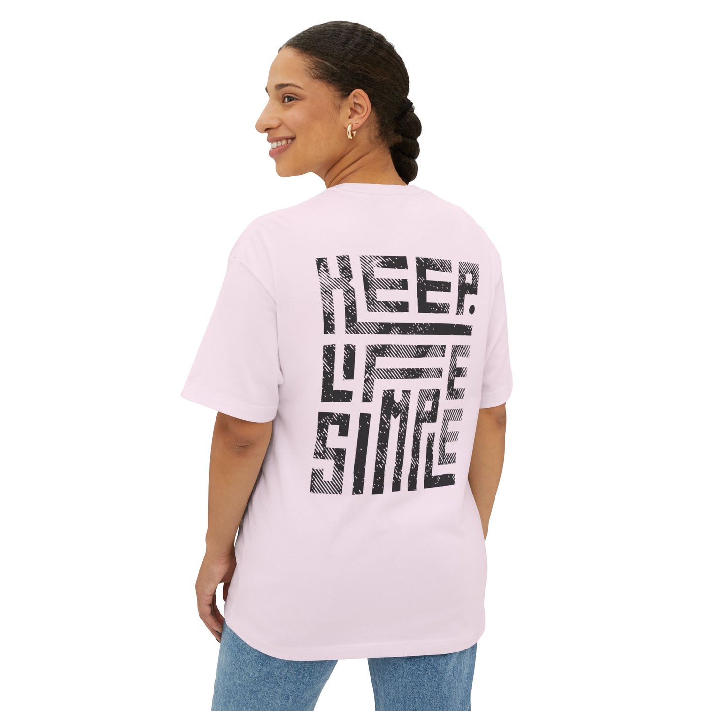 Keep Life Simple-Unisex Oversized Boxy Tee