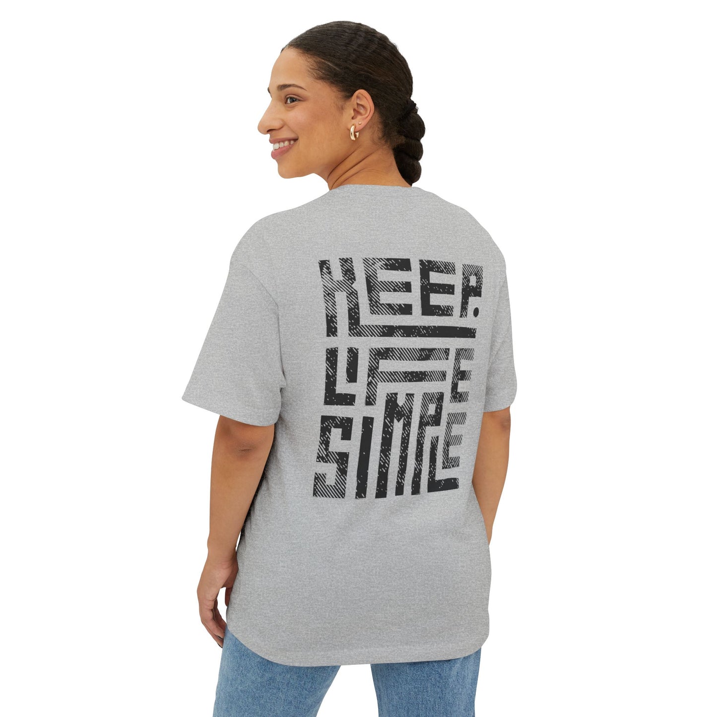 Keep Life Simple-Unisex Oversized Boxy Tee