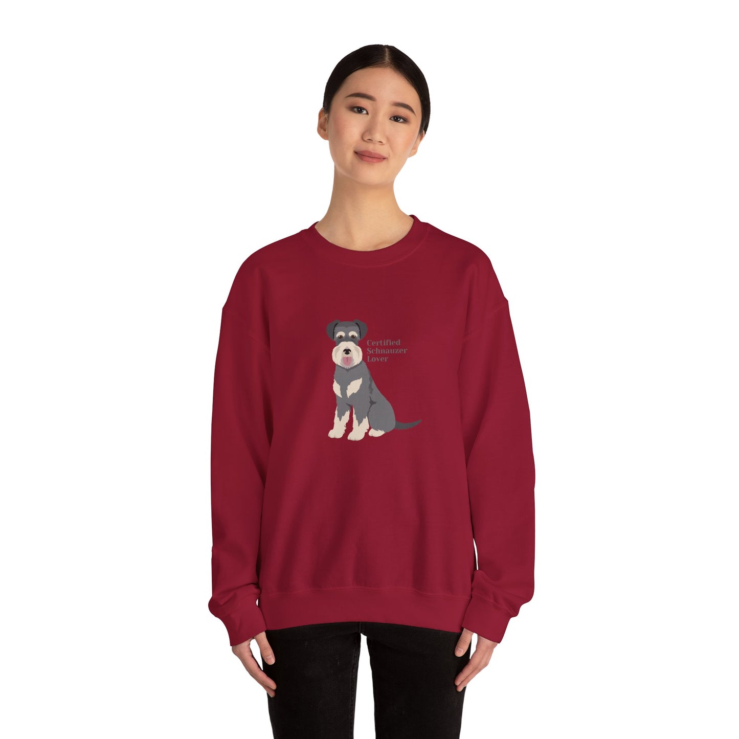 Certified Schnauzer Lover-Unisex Heavy Blend™ Crewneck Sweatshirt