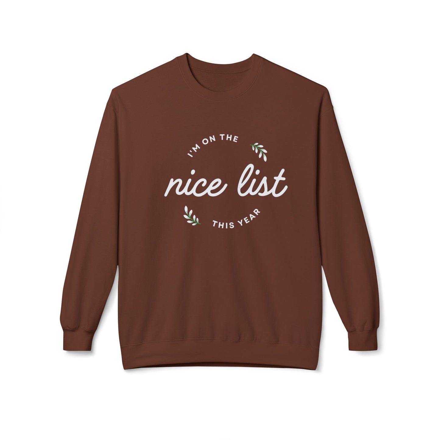 Nice List Unisex Midweight Softstyle Fleece Crewneck Sweatshirt