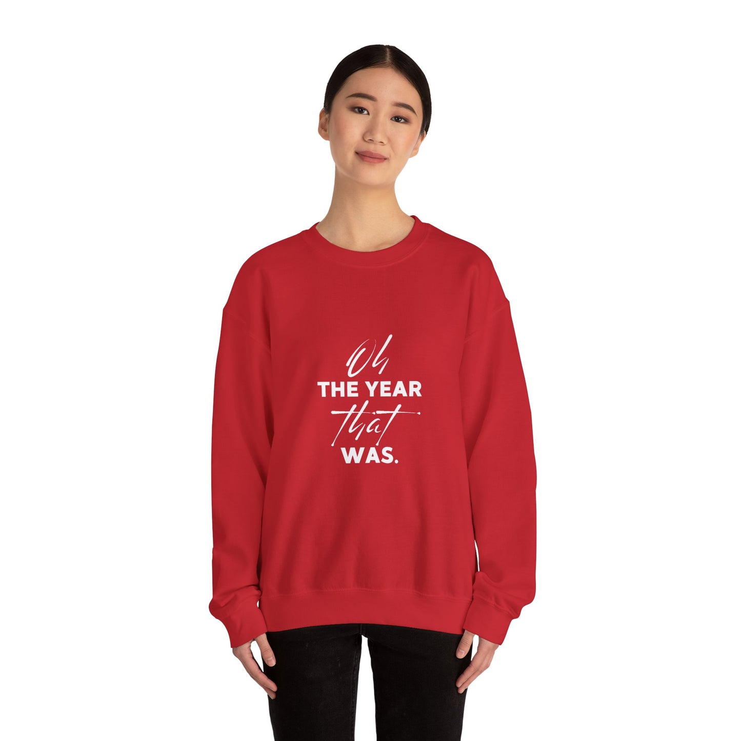 Oh the year that was- dark-Unisex Heavy Blend™ Crewneck Sweatshirt