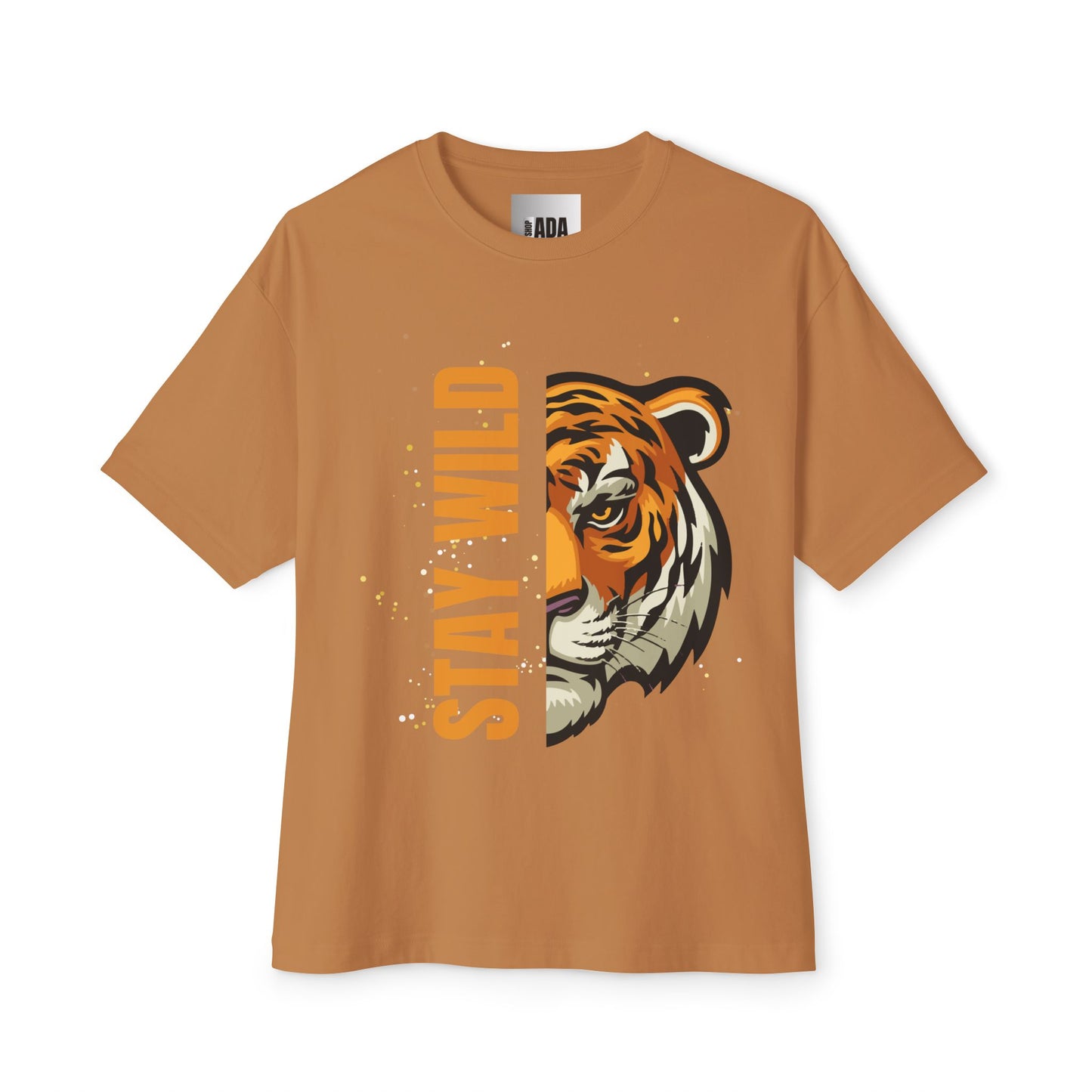 Stay Wild Tiger-Unisex Oversized Boxy Tee