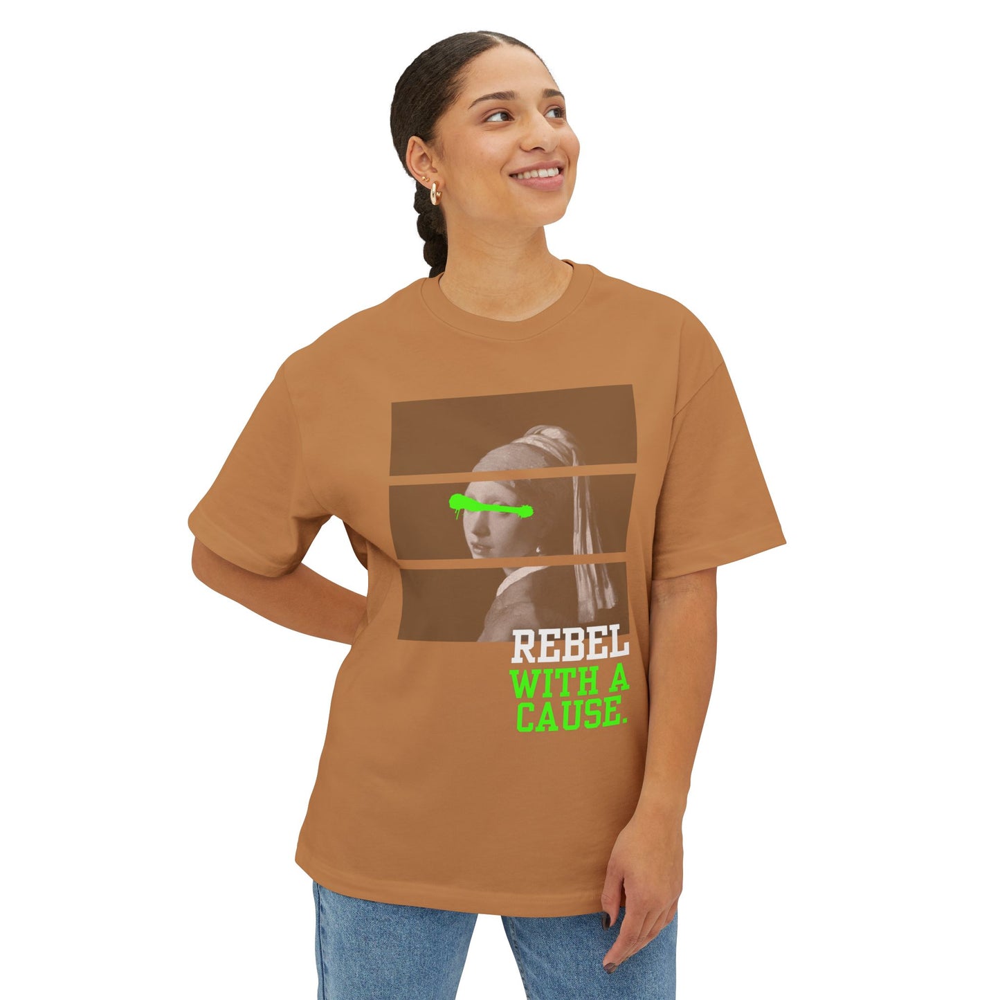 Rebel With A Cause-Unisex Oversized Boxy Tee