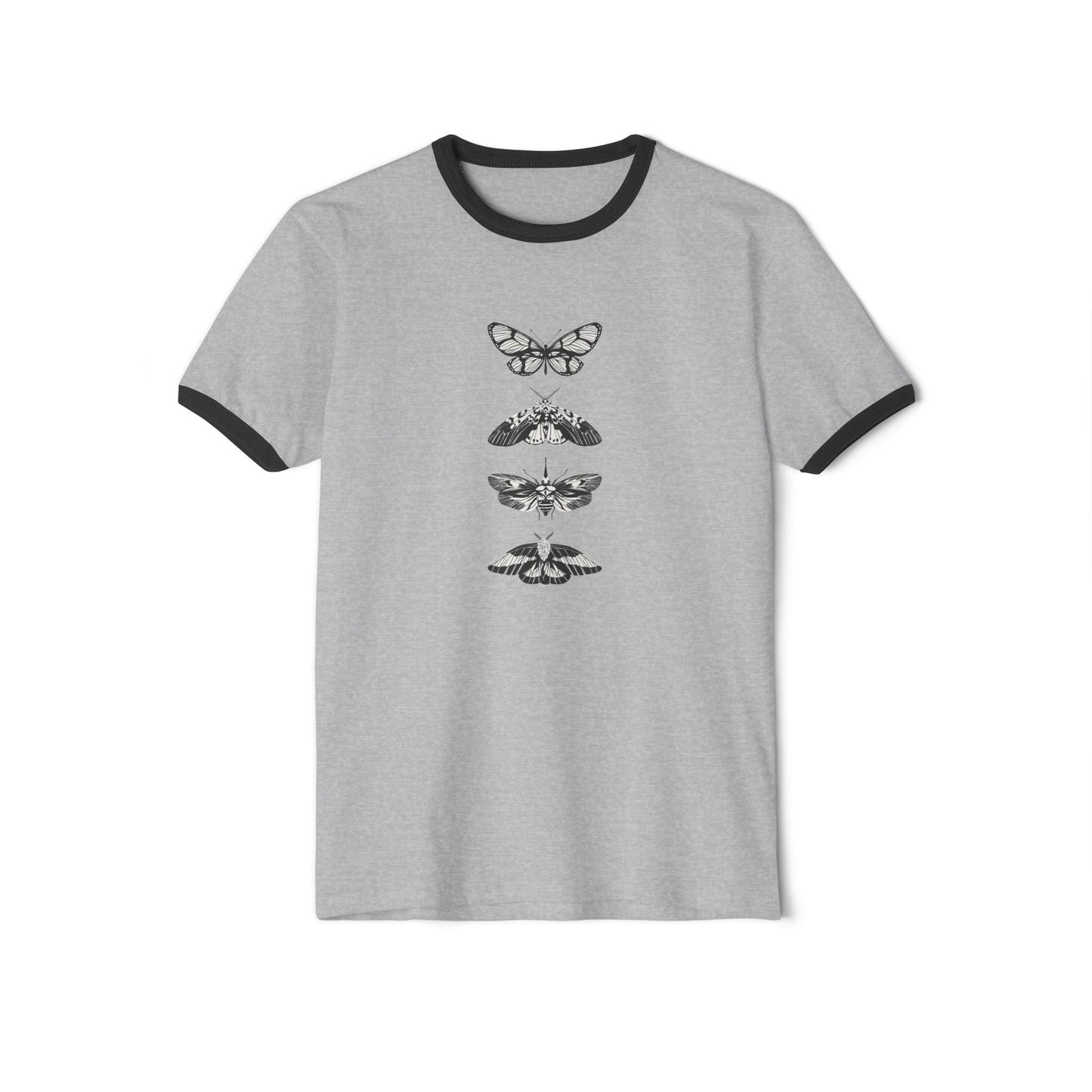 butterflies-Unisex Cotton Ringer T-Shirt