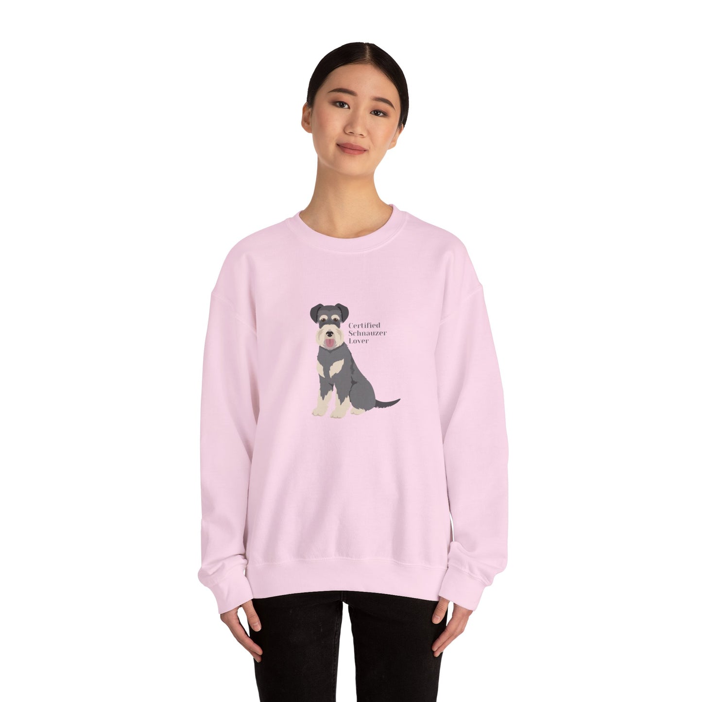 Certified Schnauzer Lover-Unisex Heavy Blend™ Crewneck Sweatshirt