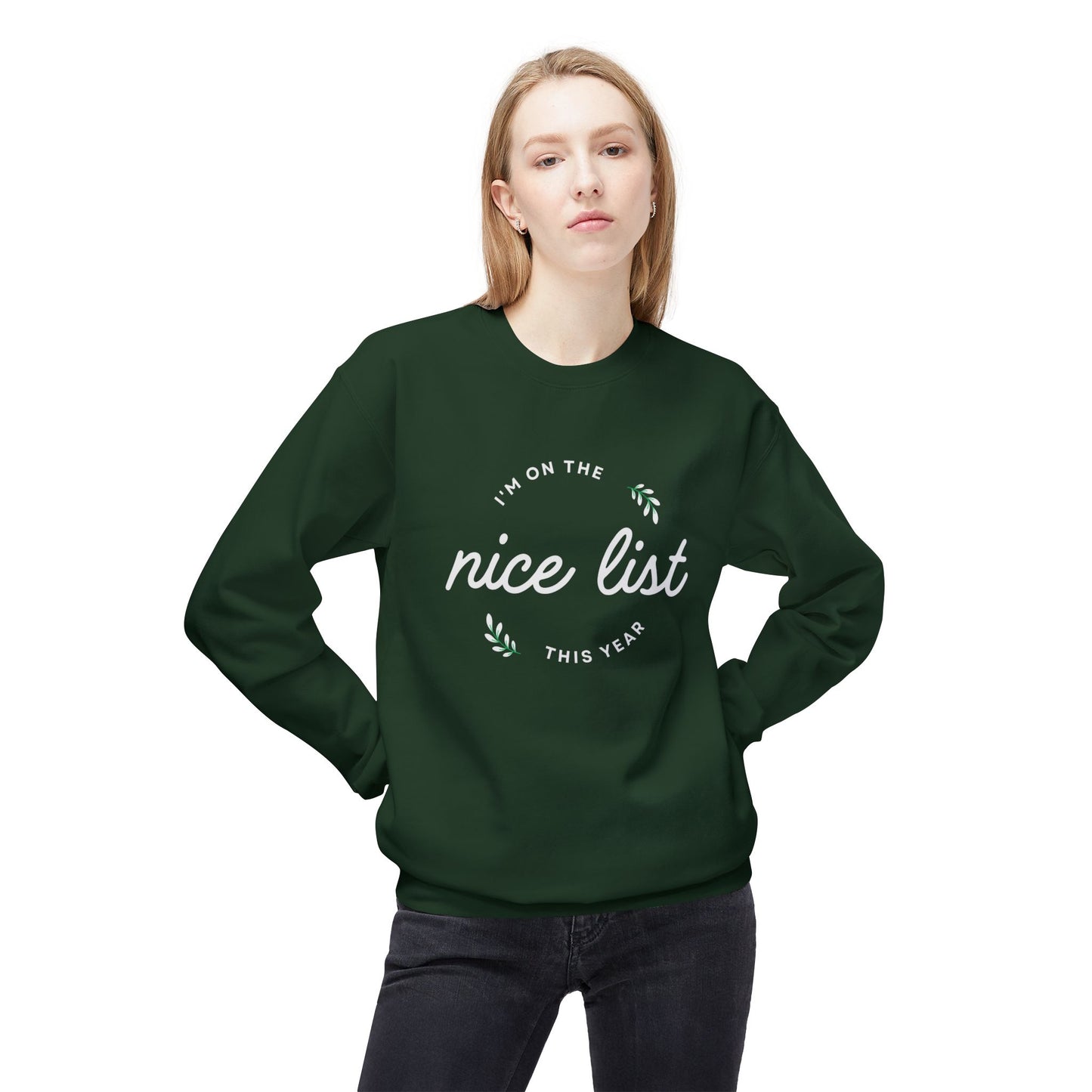 Nice List Unisex Midweight Softstyle Fleece Crewneck Sweatshirt