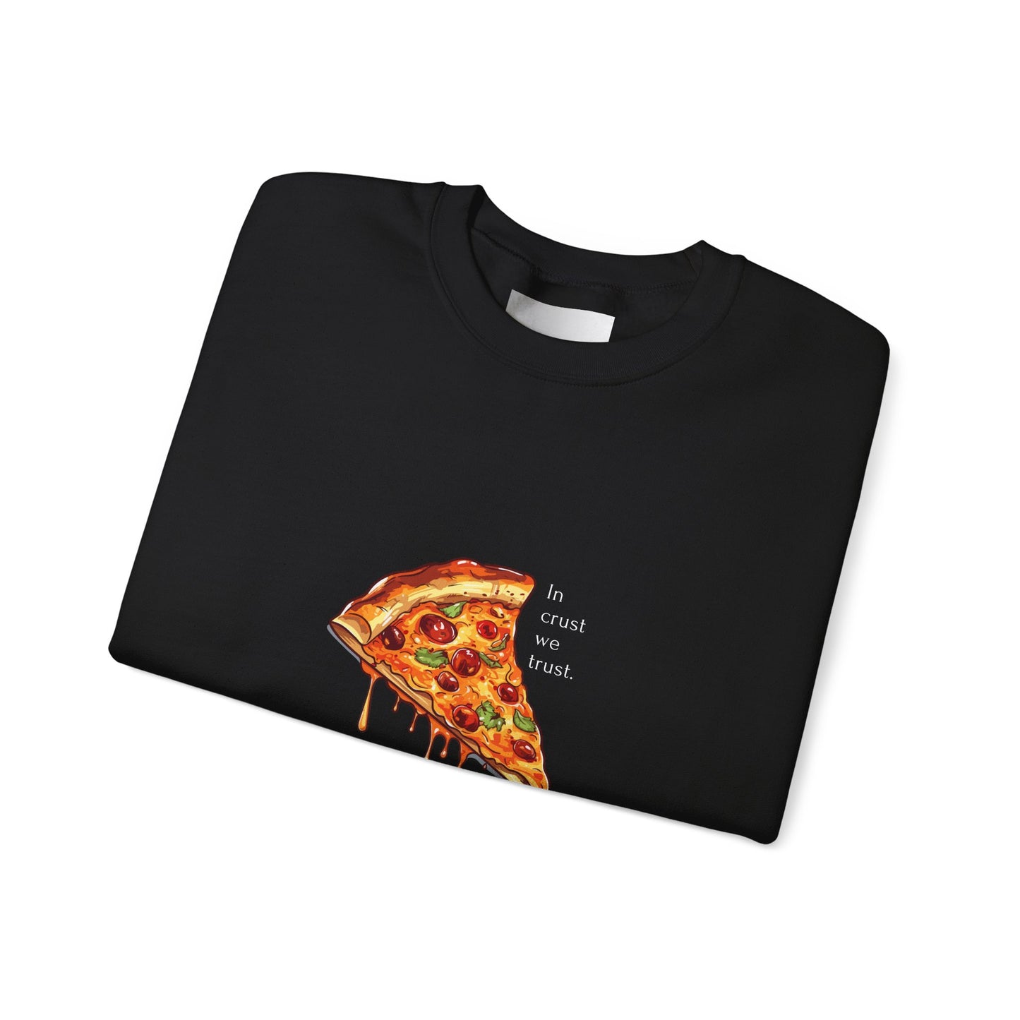 In crust we trust- Dark-Unisex Heavy Blend™ Crewneck Sweatshirt