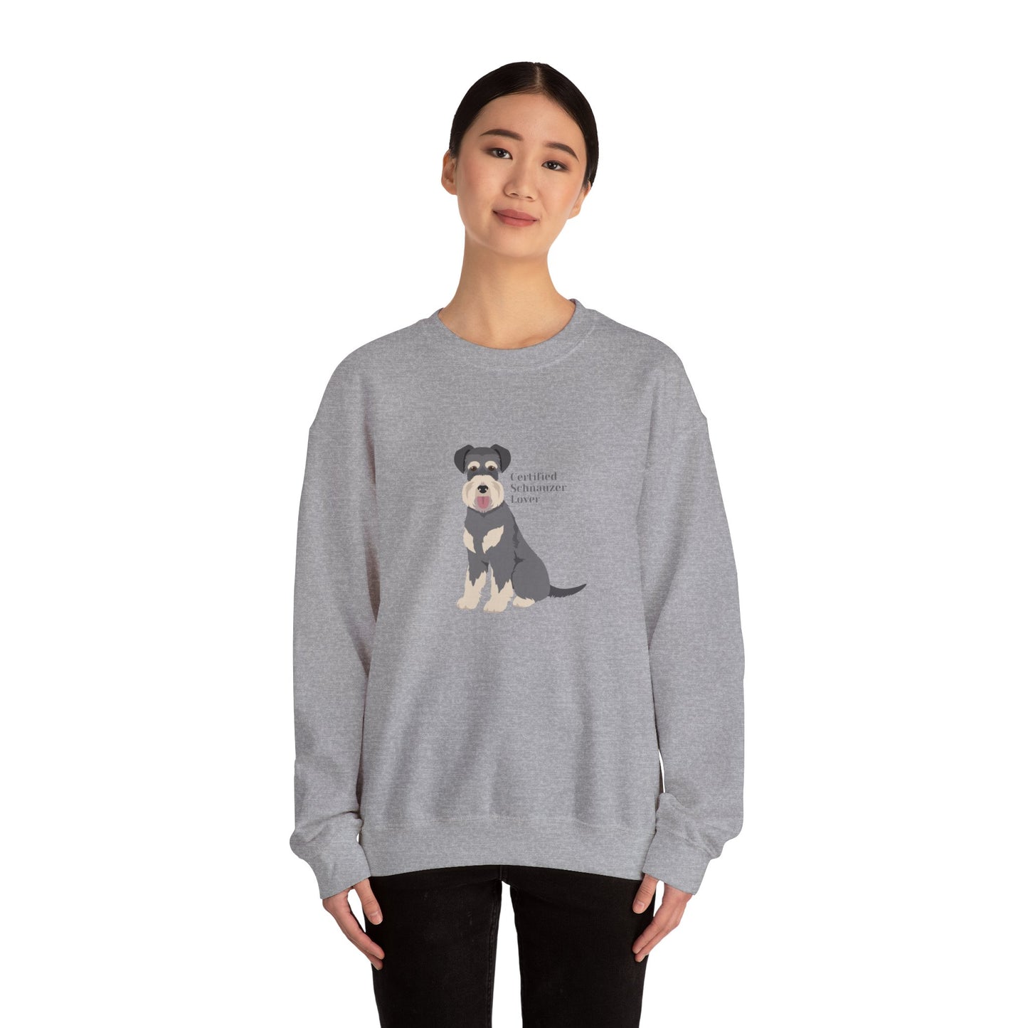 Certified Schnauzer Lover-Unisex Heavy Blend™ Crewneck Sweatshirt