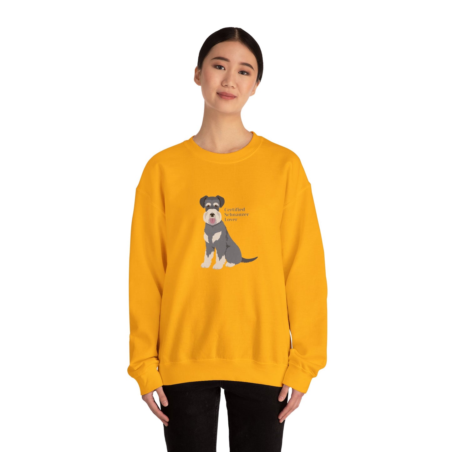 Certified Schnauzer Lover-Unisex Heavy Blend™ Crewneck Sweatshirt