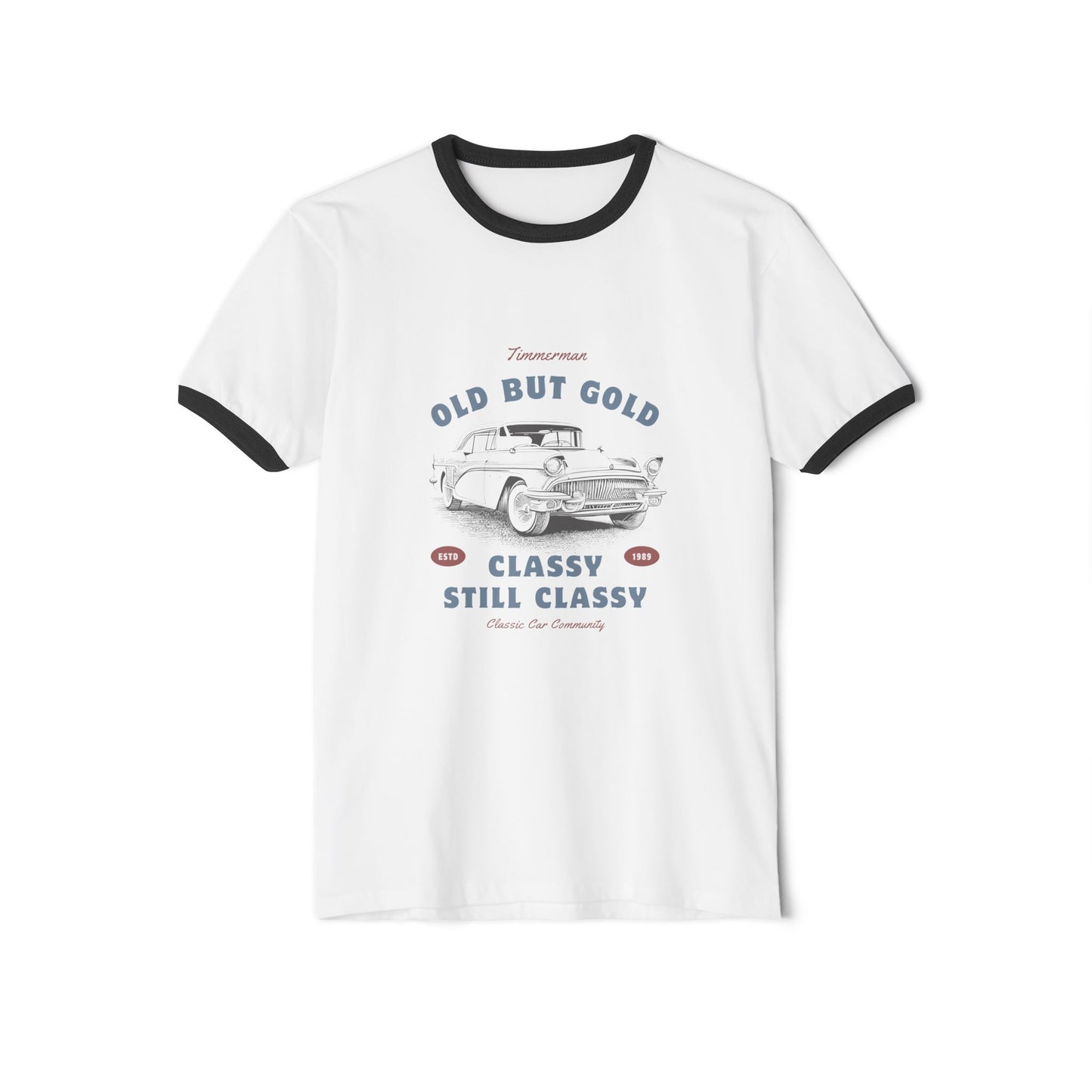 old but gold-Unisex Cotton Ringer T-Shirt