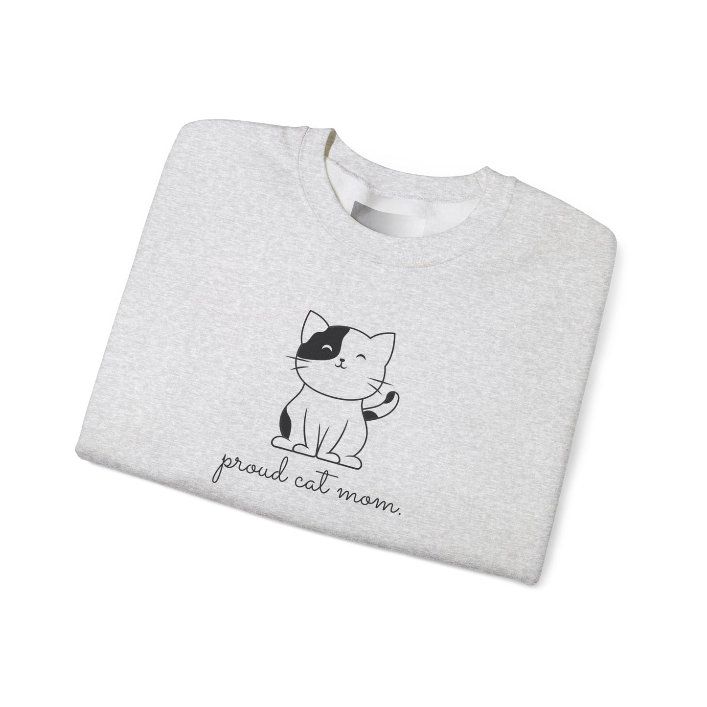 Proud Cat Mom-Unisex Heavy Blend™ Crewneck Sweatshirt