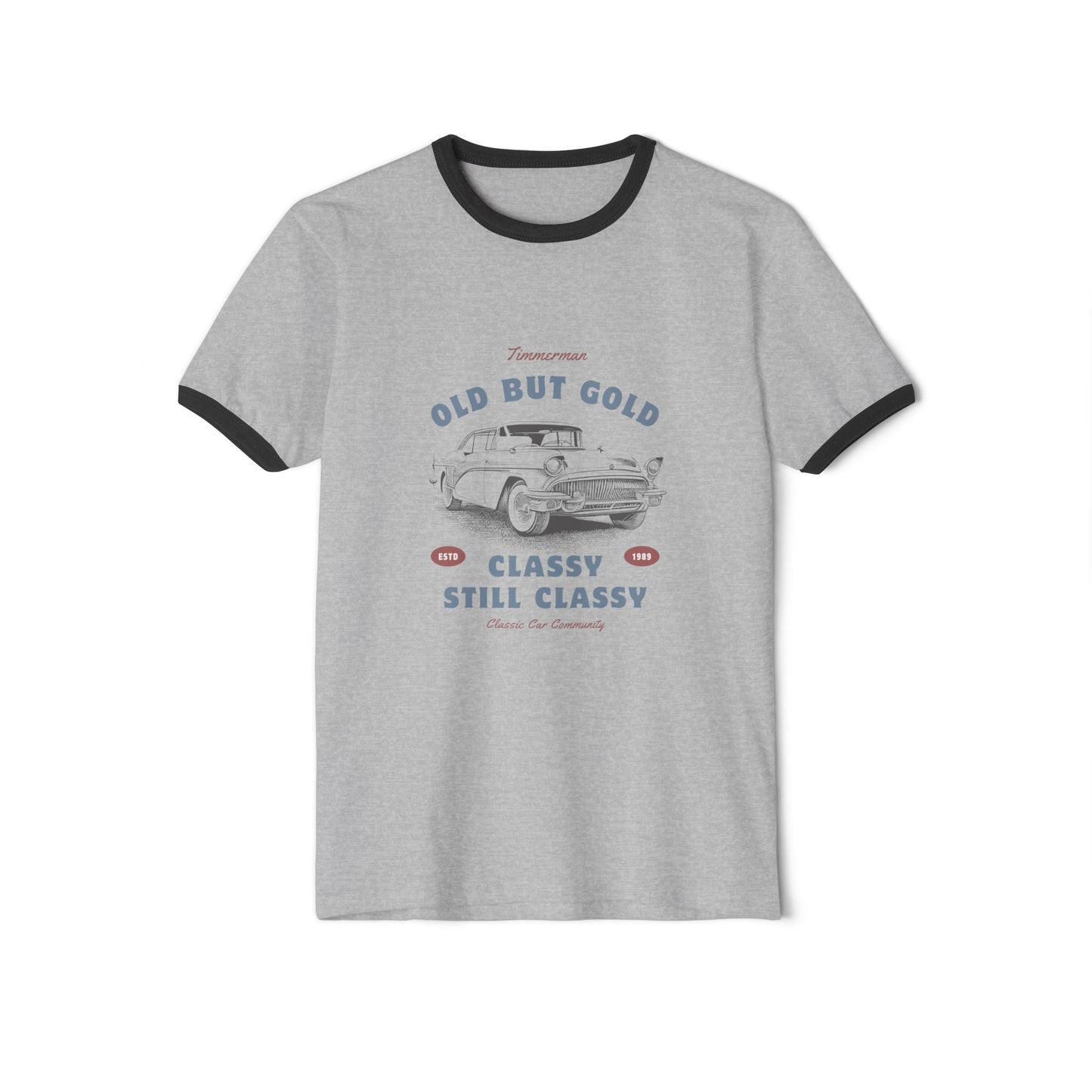 old but gold-Unisex Cotton Ringer T-Shirt