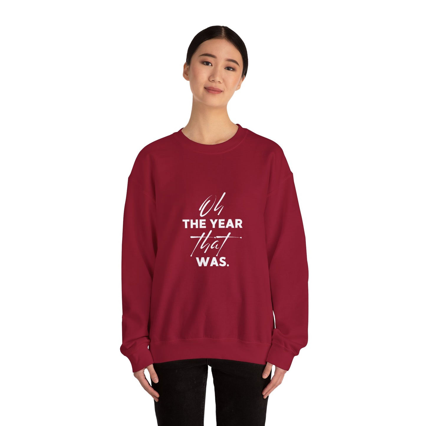 Oh the year that was- dark-Unisex Heavy Blend™ Crewneck Sweatshirt