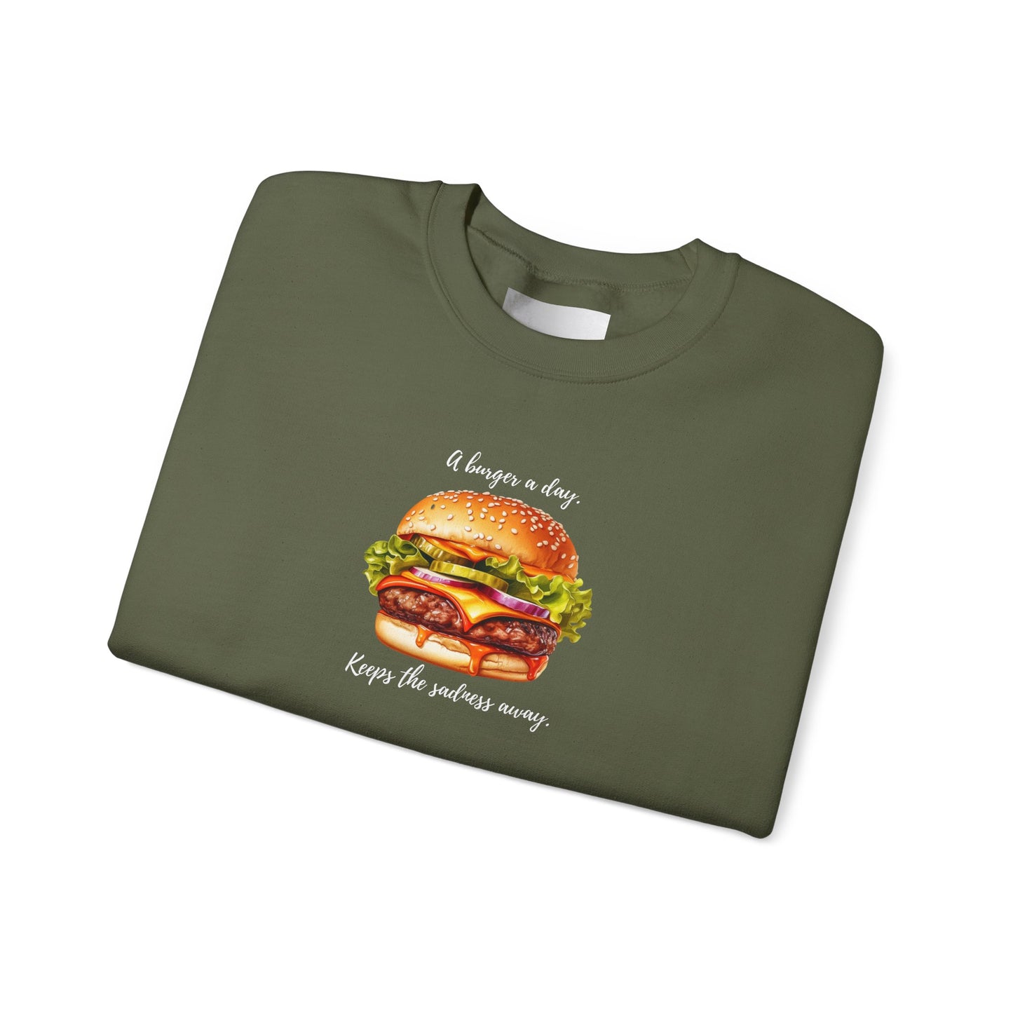 A burger a day- Unisex Heavy Blend™ Crewneck Sweatshirt