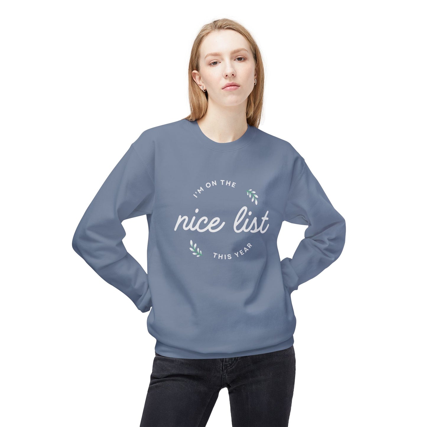 Nice List Unisex Midweight Softstyle Fleece Crewneck Sweatshirt