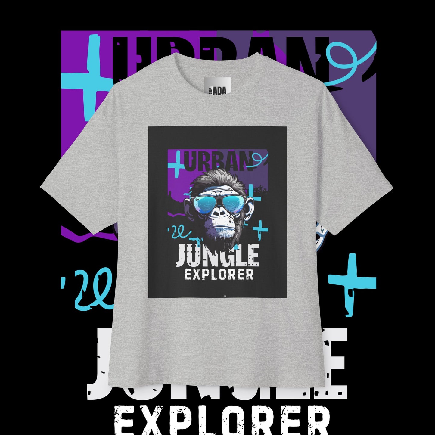 Urban Jungle Explorer- Unisex Oversized Boxy Tee