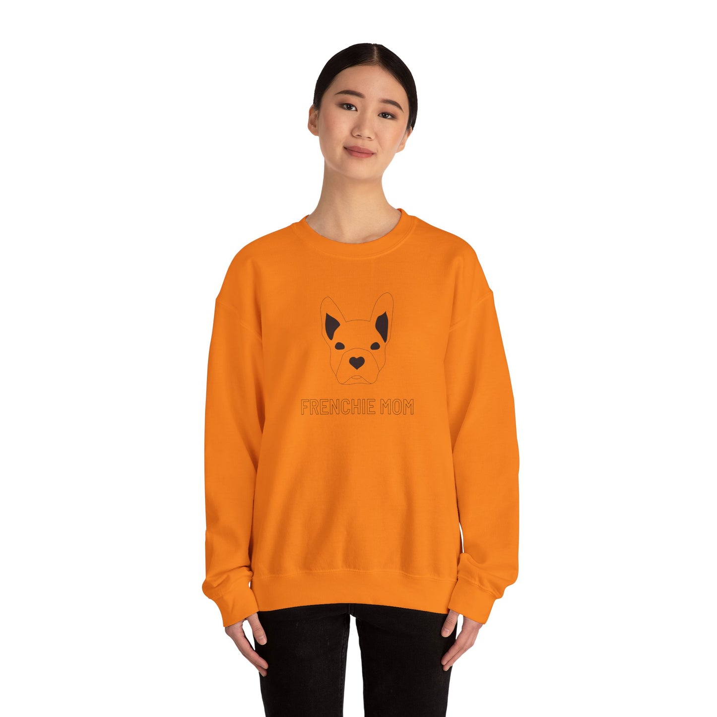 Frenchie Mom- Unisex Heavy Blend™ Crewneck Sweatshirt