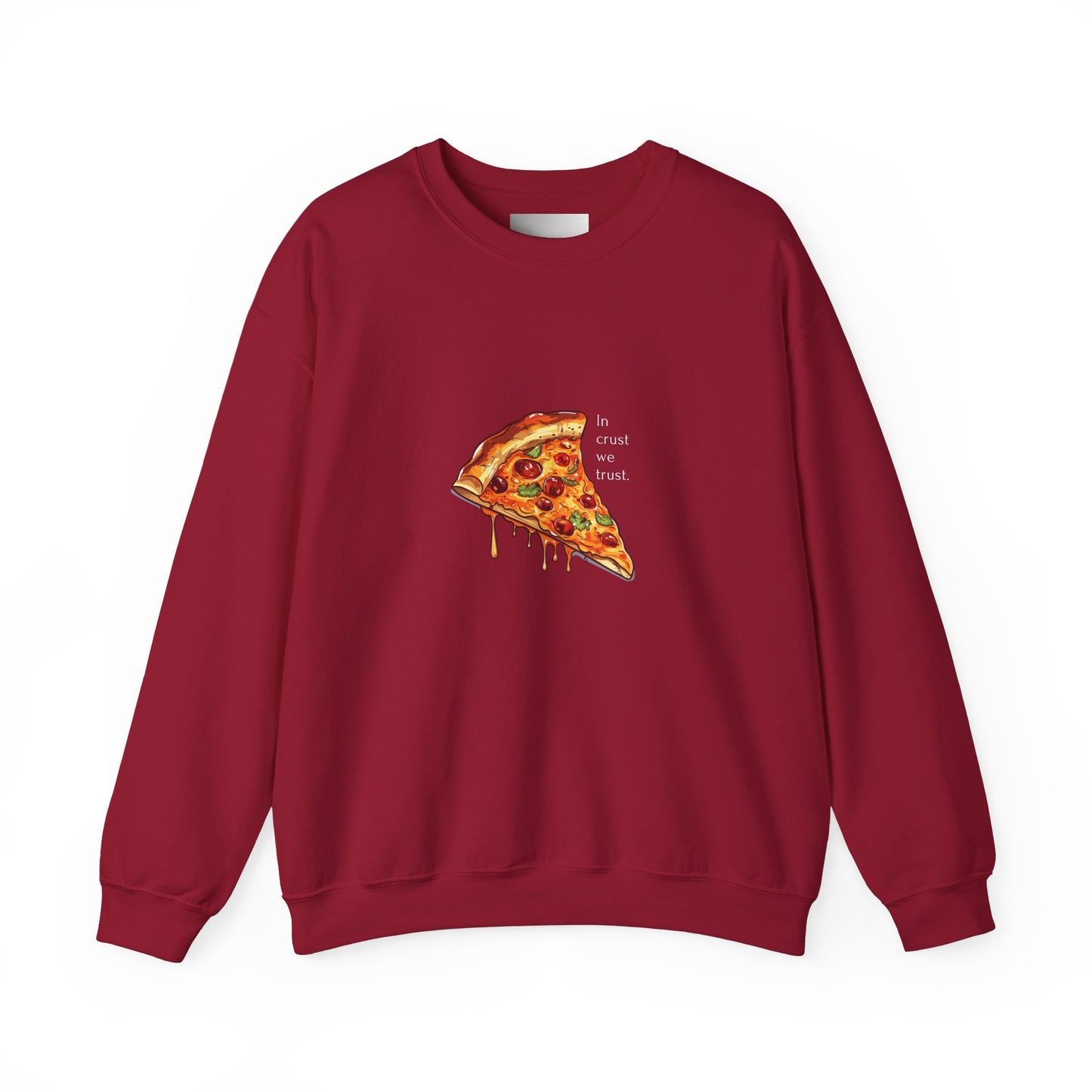 In crust we trust- Dark-Unisex Heavy Blend™ Crewneck Sweatshirt