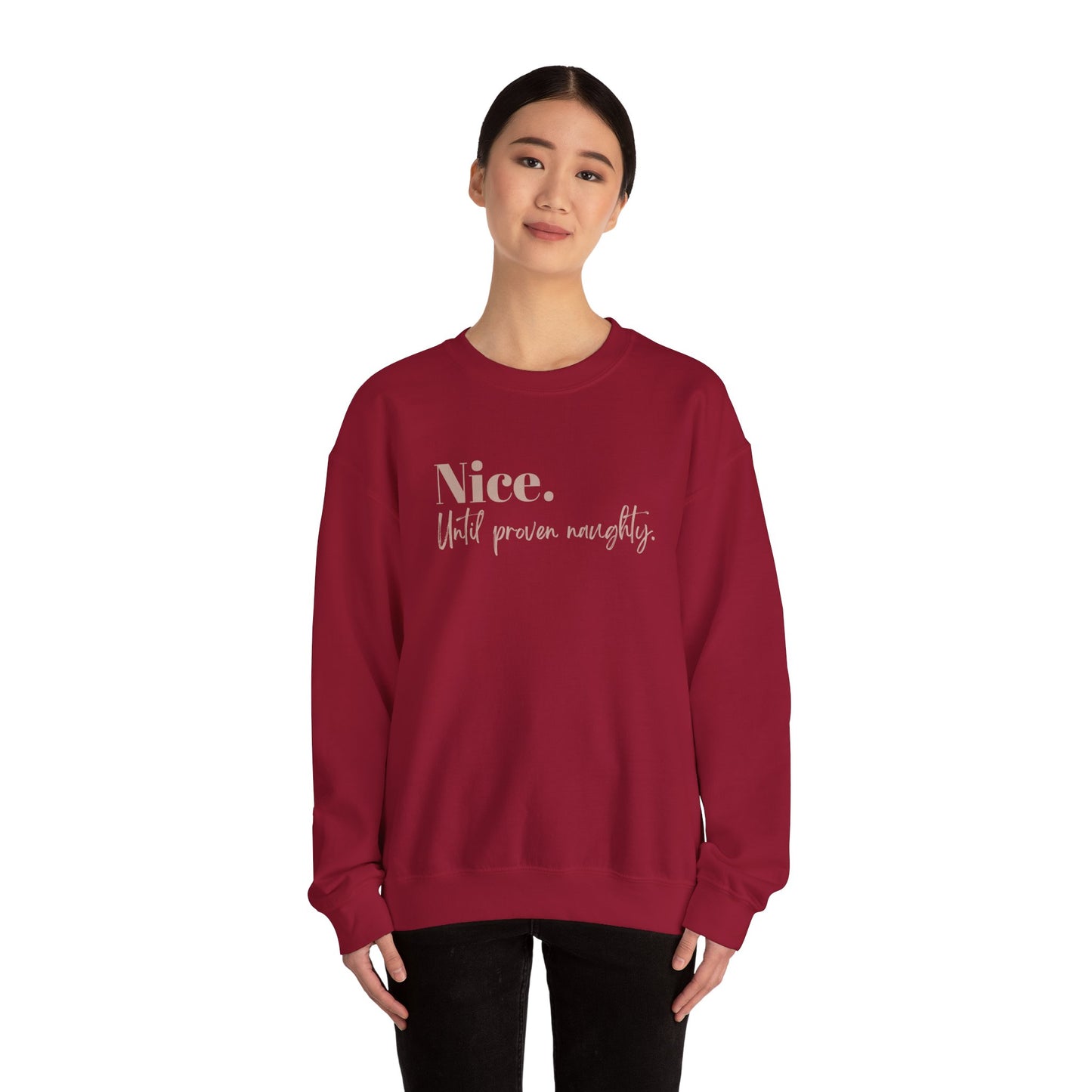 Nice and Naughty Unisex Heavy Blend™ Crewneck Sweatshirt