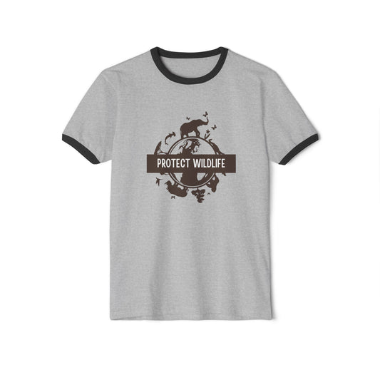 protect wildlife-Unisex Cotton Ringer T-Shirt