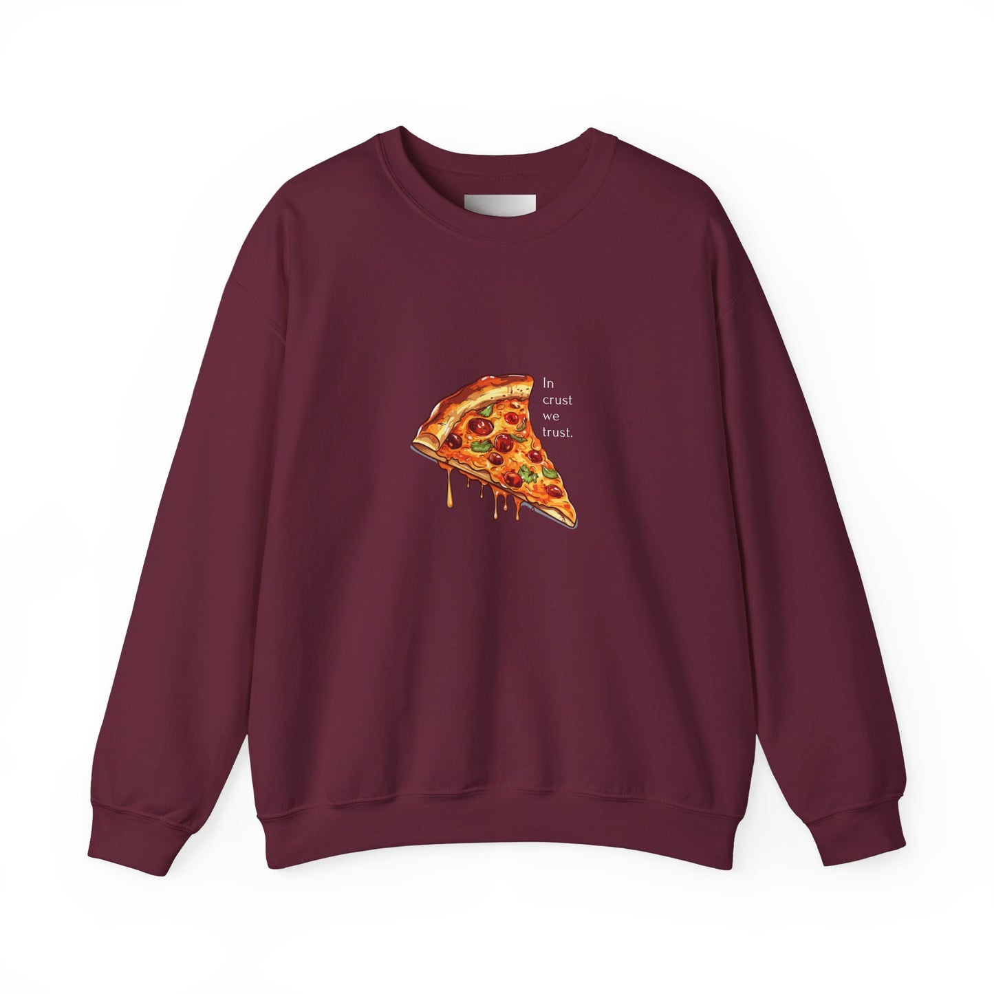 In crust we trust- Dark-Unisex Heavy Blend™ Crewneck Sweatshirt