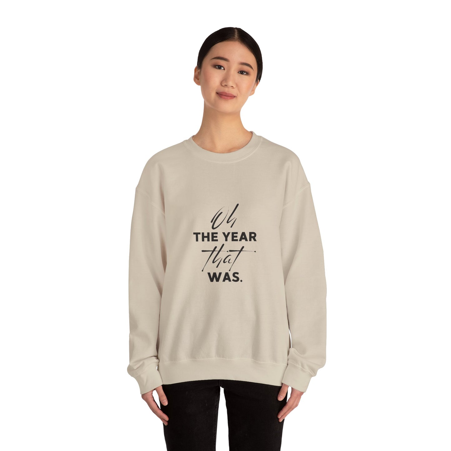 Oh the year that was- light-Unisex Heavy Blend™ Crewneck Sweatshirt