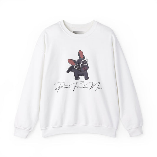 Proud Frenchie Mom- Unisex Heavy Blend™ Crewneck Sweatshirt