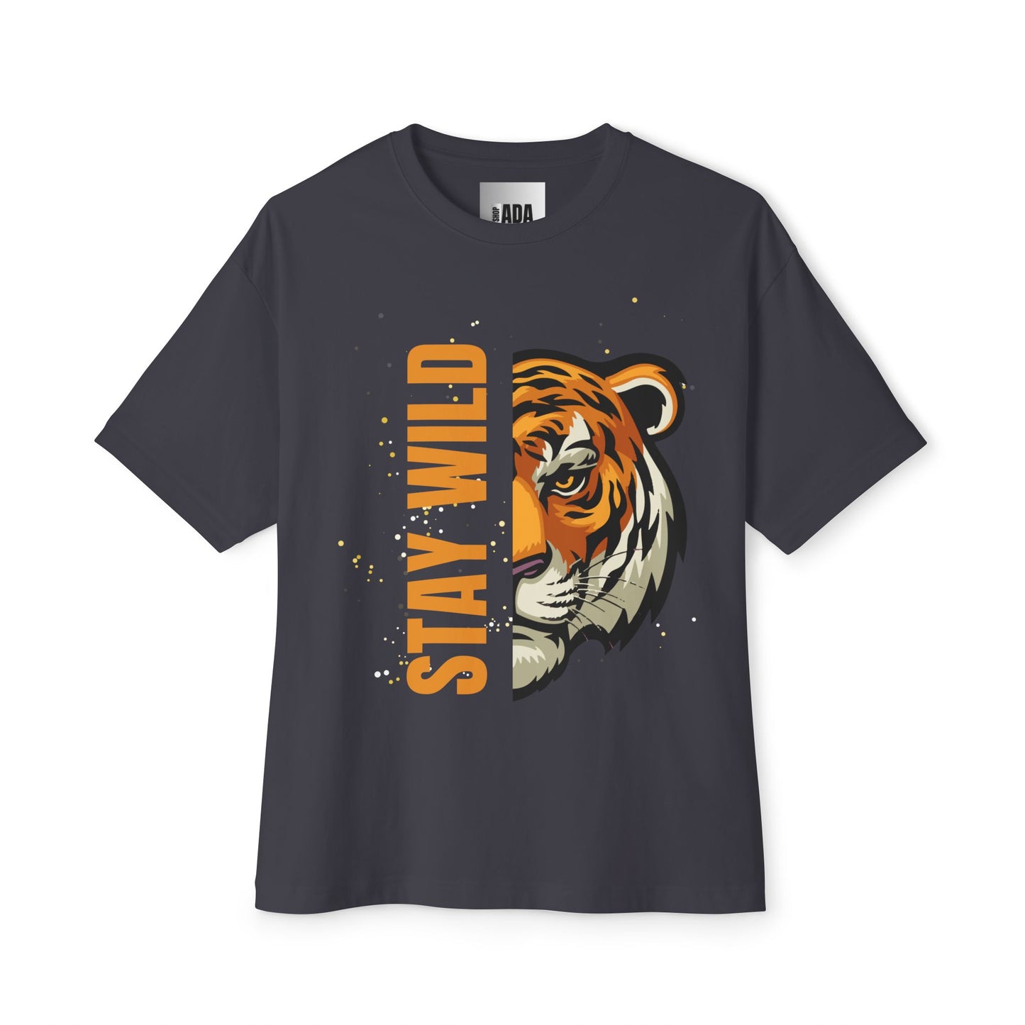 Stay Wild Tiger-Unisex Oversized Boxy Tee