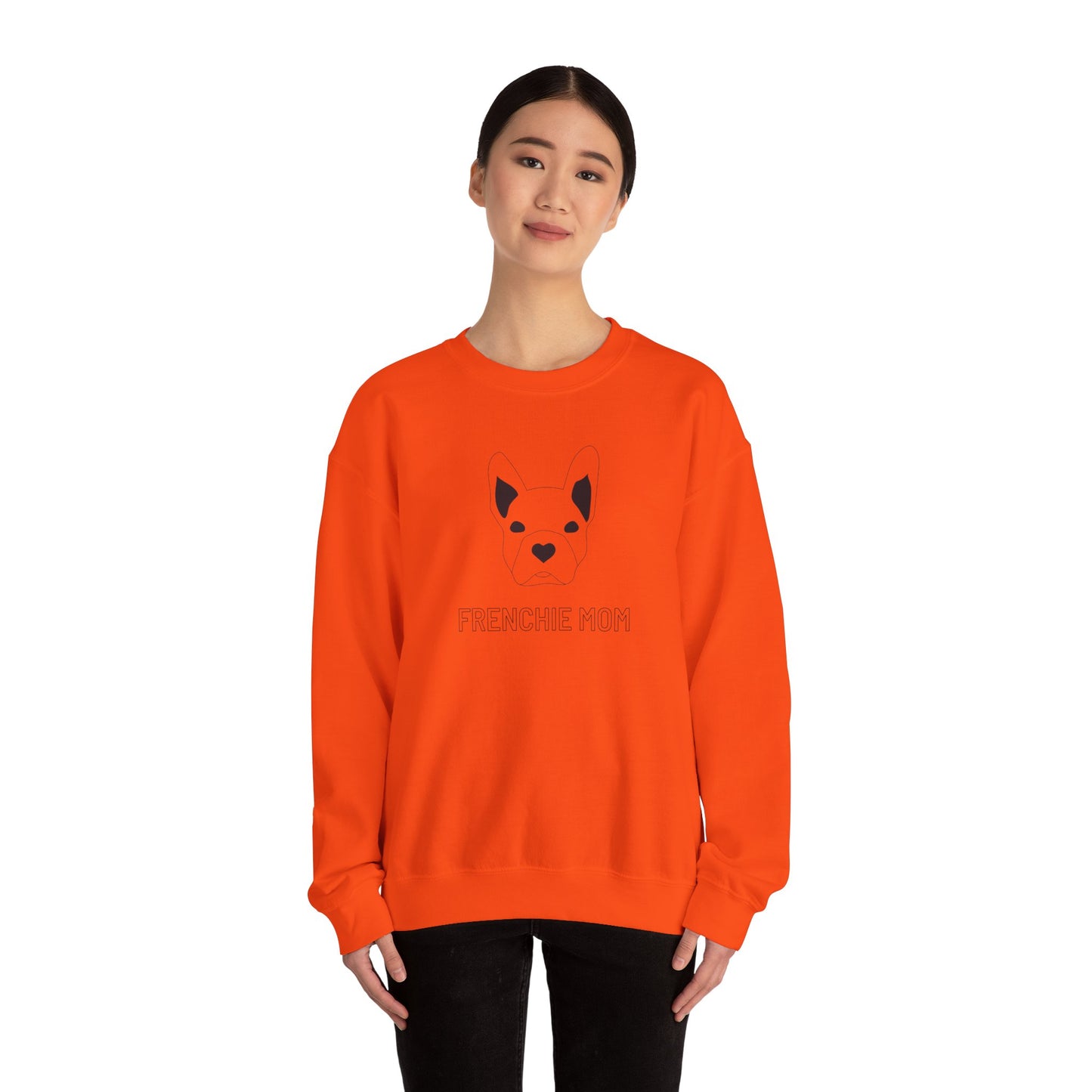 Frenchie Mom- Unisex Heavy Blend™ Crewneck Sweatshirt