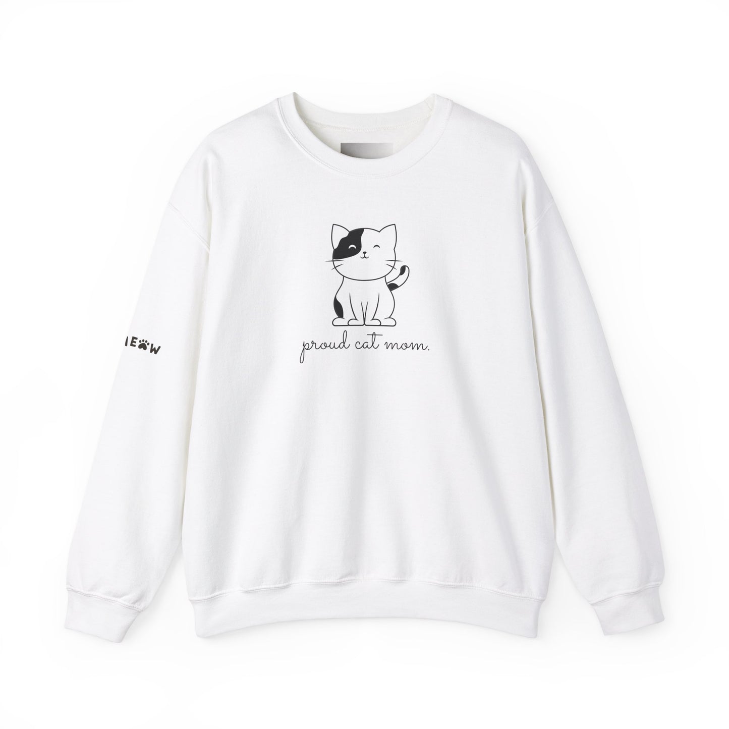 Proud Cat Mom-Unisex Heavy Blend™ Crewneck Sweatshirt