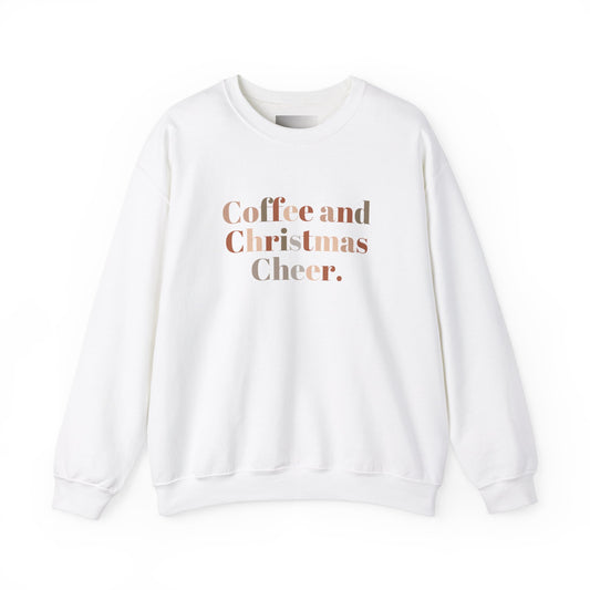 Coffee and Christmas Unisex Heavy Blend™ Crewneck Sweatshirt