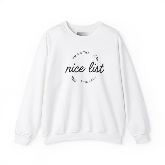 Nice List Unisex Heavy Blend™ Crewneck Sweatshirt