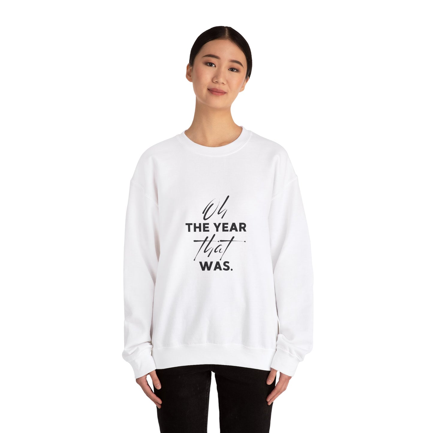 Oh the year that was- light-Unisex Heavy Blend™ Crewneck Sweatshirt