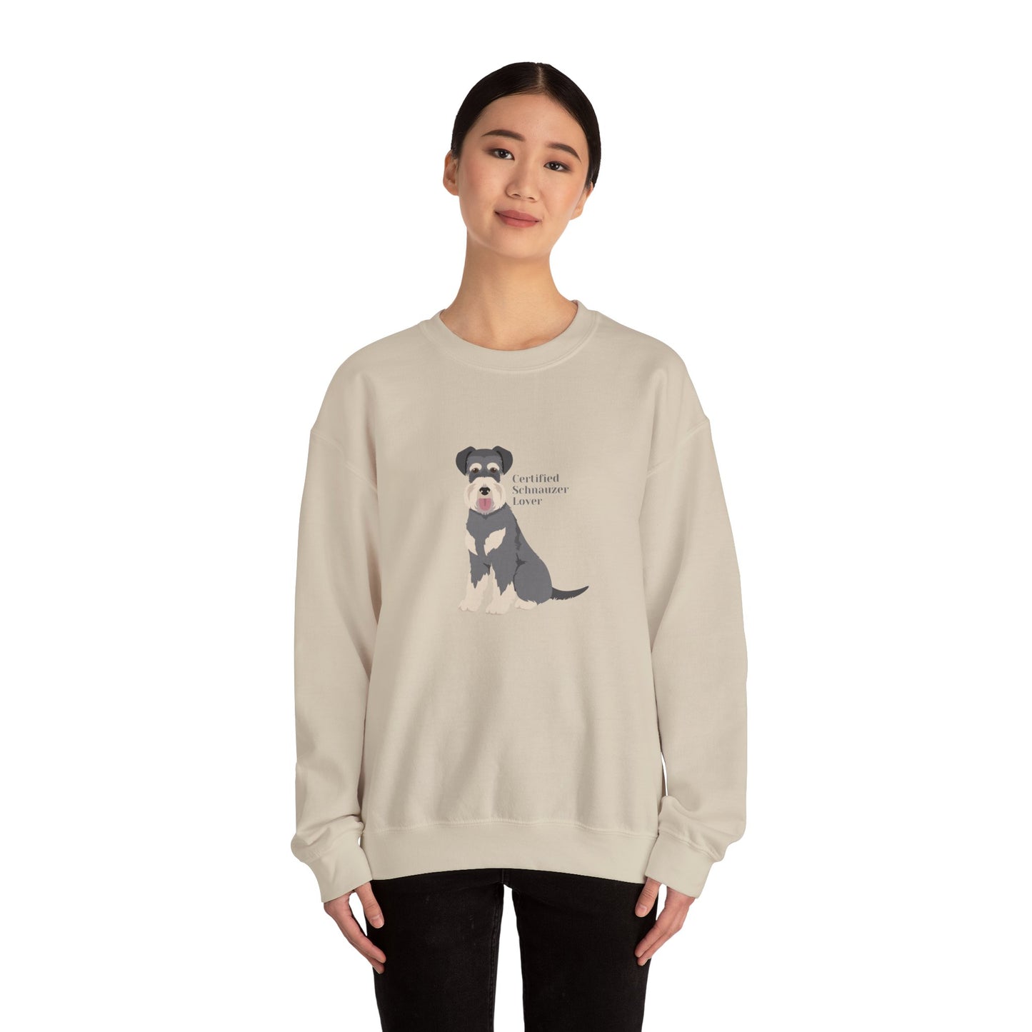 Certified Schnauzer Lover-Unisex Heavy Blend™ Crewneck Sweatshirt