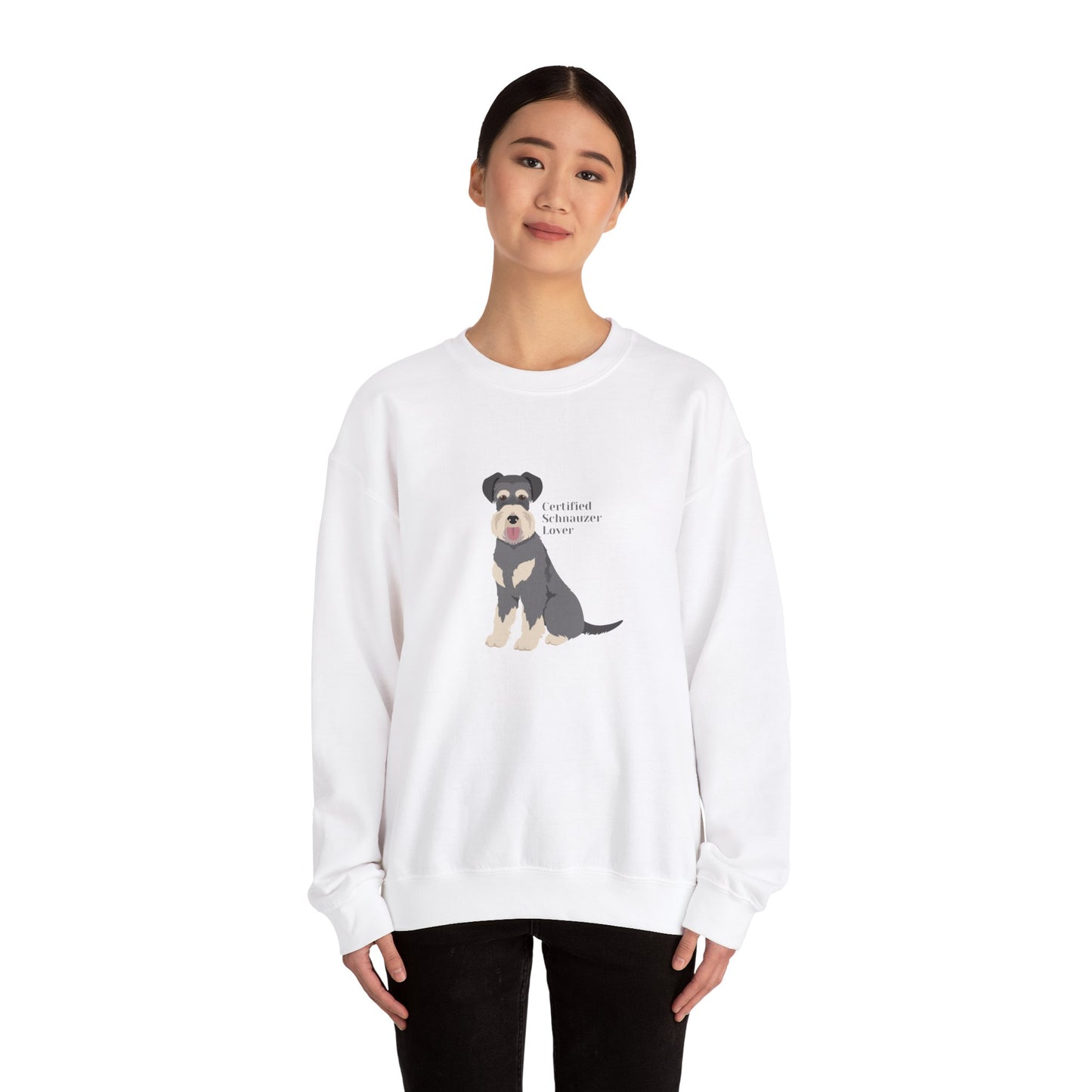 Certified Schnauzer Lover-Unisex Heavy Blend™ Crewneck Sweatshirt